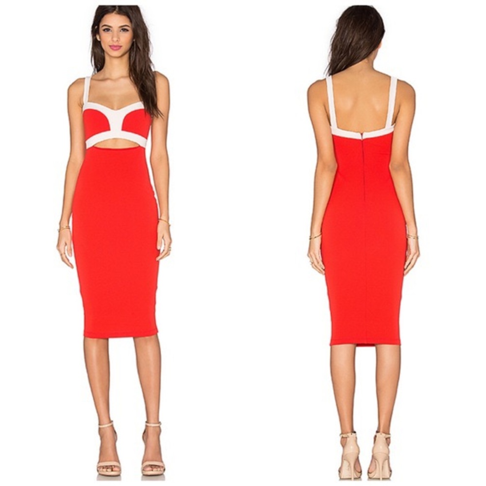 Nookie Tiana Bustier cutout dress